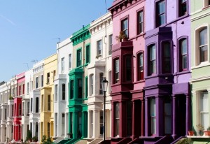 Victorian houses in Notting Hill